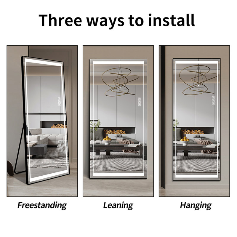 Tall lighted mirror hotsell